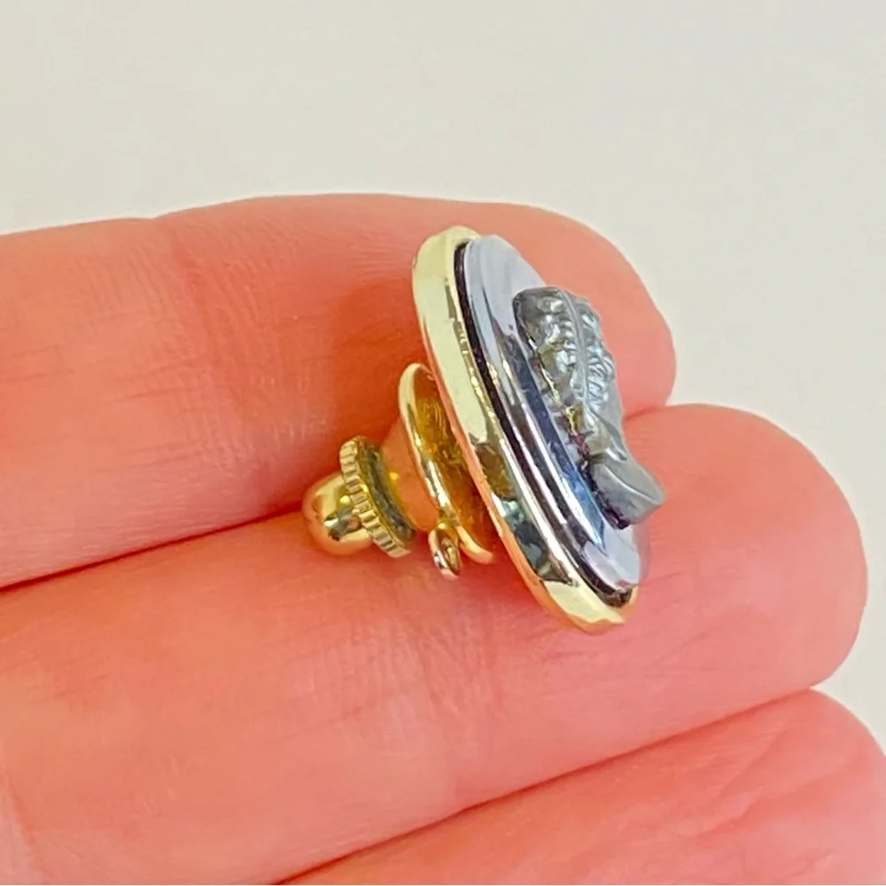 Vintage hematite cameo